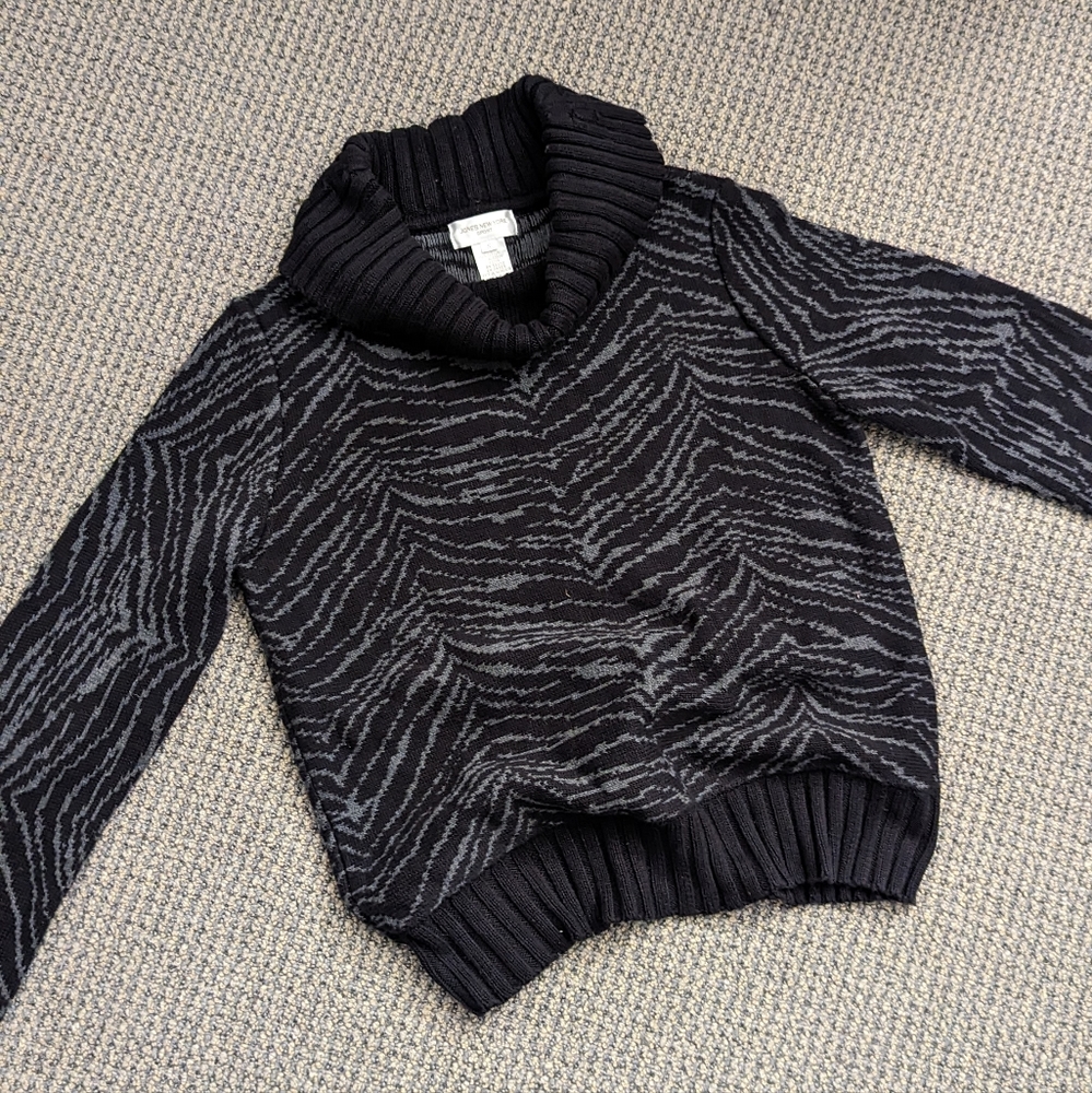 100% cotton Zebra print sweater
